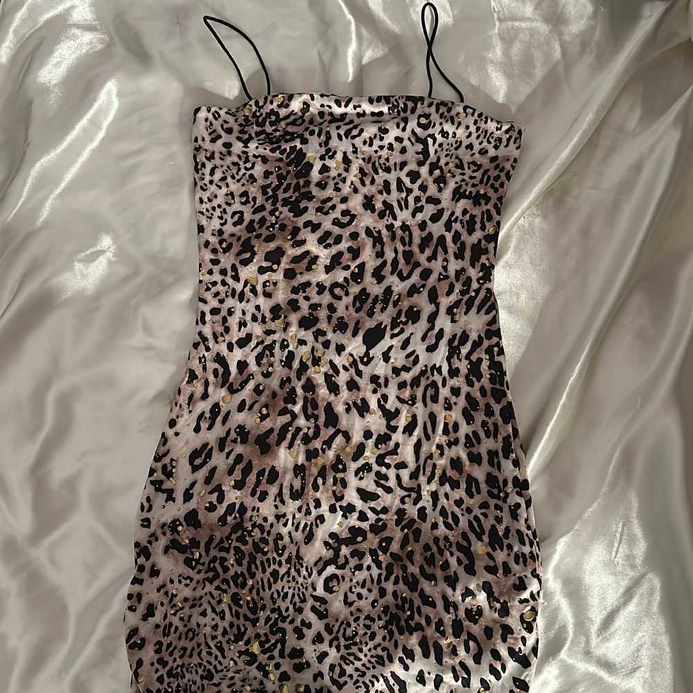 Cheetah print dress